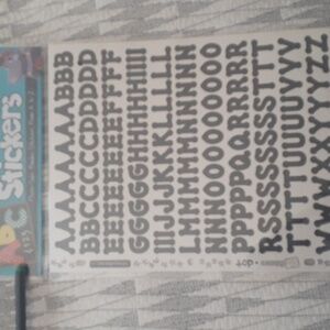Alphabet Stickers